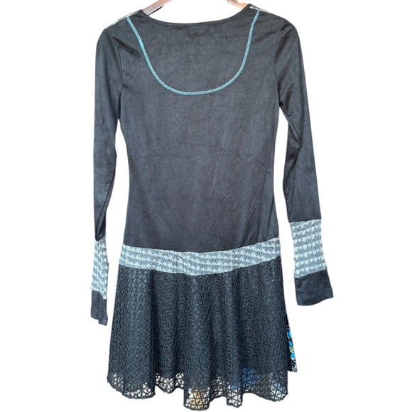 NWT Forla Paris Mixed Media Dress Sz M - Picture 6 of 13